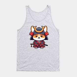 cute corgi samurai warrrior Tank Top